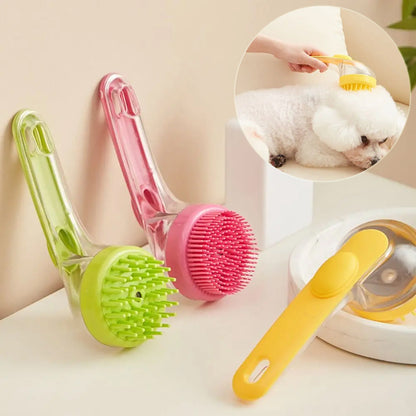 FurencePet™ Aqua-Groom: 2-in-1 Pet Bath & Shampoo Dispenser Brush – Soft Silicone Grooming Tool for Dogs & Cats