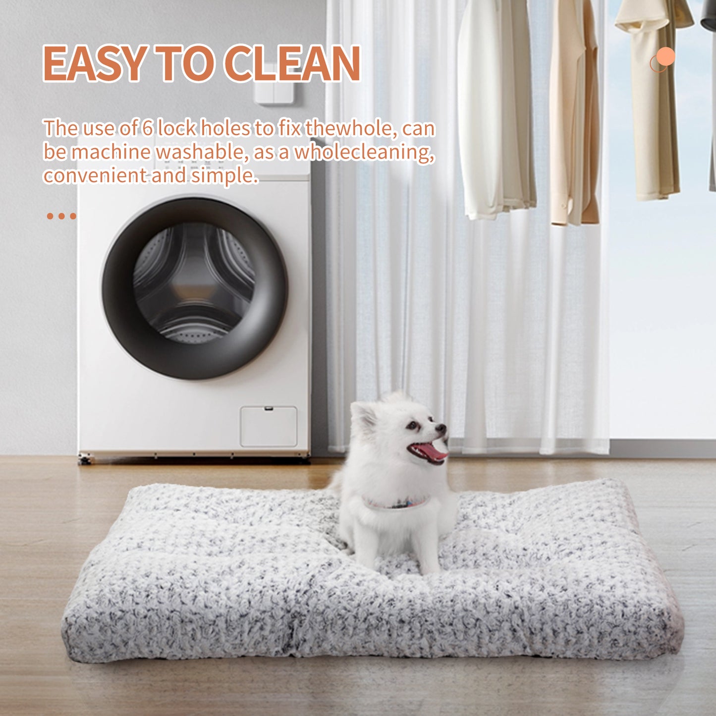 FurencePet™ Plush Rose Velvet Dog & Cat Bed – Thickened Soft Washable Kennel Mat for Cozy Sleep
