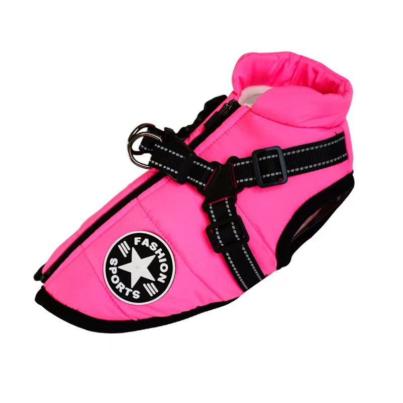 FurencePet™ Winter Warm Reflective Dog Jacket – Fleece-Lined Cotton Padded Coat for Cold Weather Walks | Cozy Outdoor Pet Apparel Canada