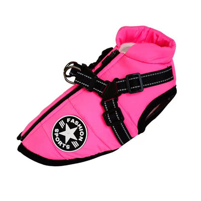 FurencePet™ Winter Warm Reflective Dog Jacket – Fleece-Lined Cotton Padded Coat for Cold Weather Walks | Cozy Outdoor Pet Apparel Canada