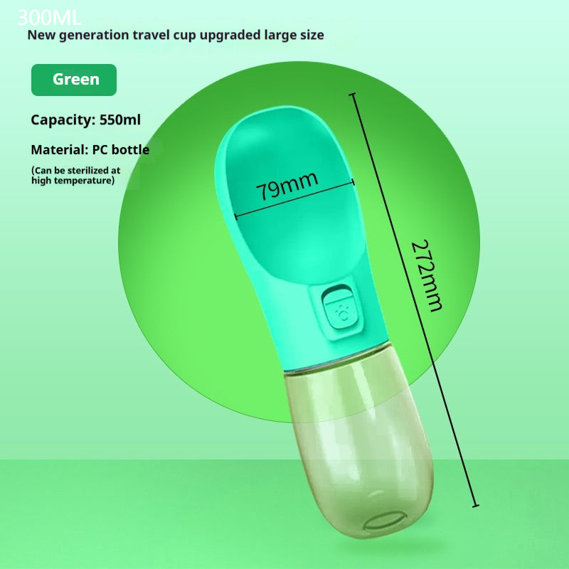 FurencePet™ 2-in-1 Travel Bottle: Portable Water & Food Feeder