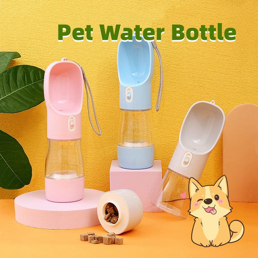 FurencePet™ 2-in-1 Travel Bottle: Portable Water & Food Feeder