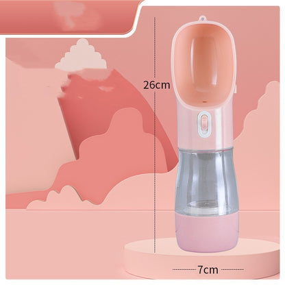 FurencePet™ 2-in-1 Travel Bottle: Portable Water & Food Feeder