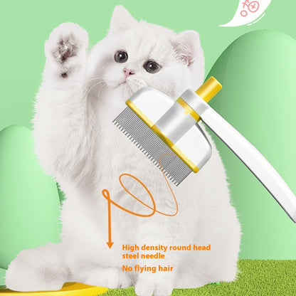 FurencePet™ Self-Cleaning Hair Removal Cat & Dog Grooming Comb – Floating Fur Remover Brush for Long & Short Hair Pets
