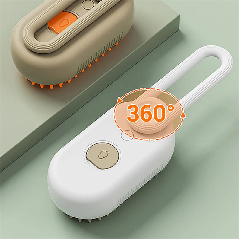 FurencePet™ SteamBrush: 3-in-1 Pet Grooming & Massage Tool ✨