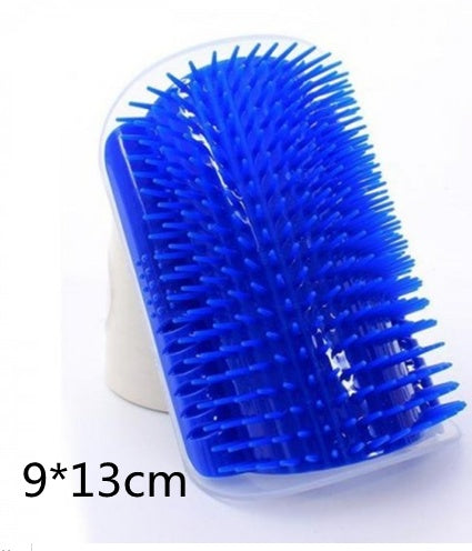 FurencePet™ Corner Groomer: Cat Self-Grooming Wall Brush & Massage Comb with Catnip