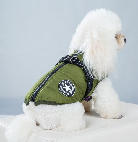 FurencePet™ Winter Warm Reflective Dog Jacket – Fleece-Lined Cotton Padded Coat for Cold Weather Walks | Cozy Outdoor Pet Apparel Canada