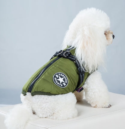 FurencePet™ Winter Warm Reflective Dog Jacket – Fleece-Lined Cotton Padded Coat for Cold Weather Walks | Cozy Outdoor Pet Apparel Canada
