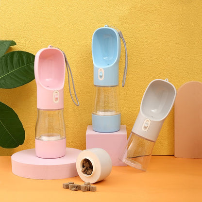 FurencePet™ 2-in-1 Travel Bottle: Portable Water & Food Feeder